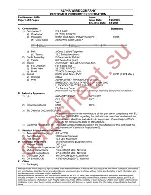 6390 SL005 datasheet  